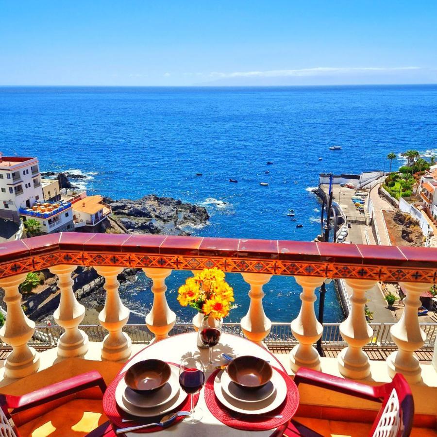 FRONT LiNE OCEAN ViEW 2BeD Wi-Fi YOUR HOLiDAY HOME Puerto de Santiago  Exterior foto